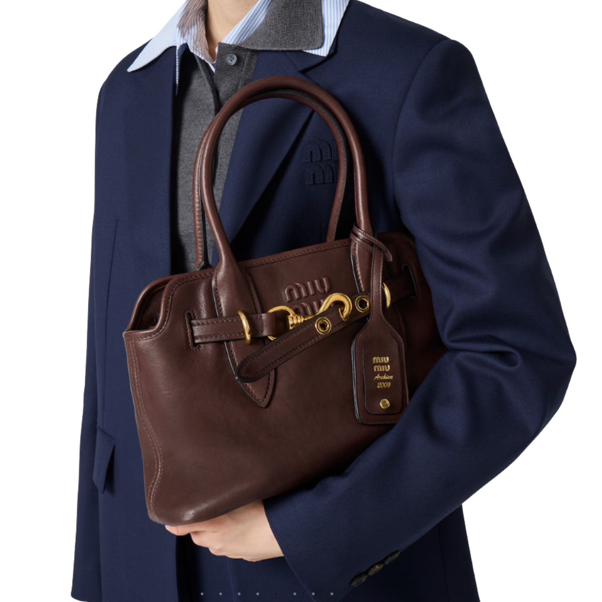 Miu Miu Aventure Nappa Leather Bag