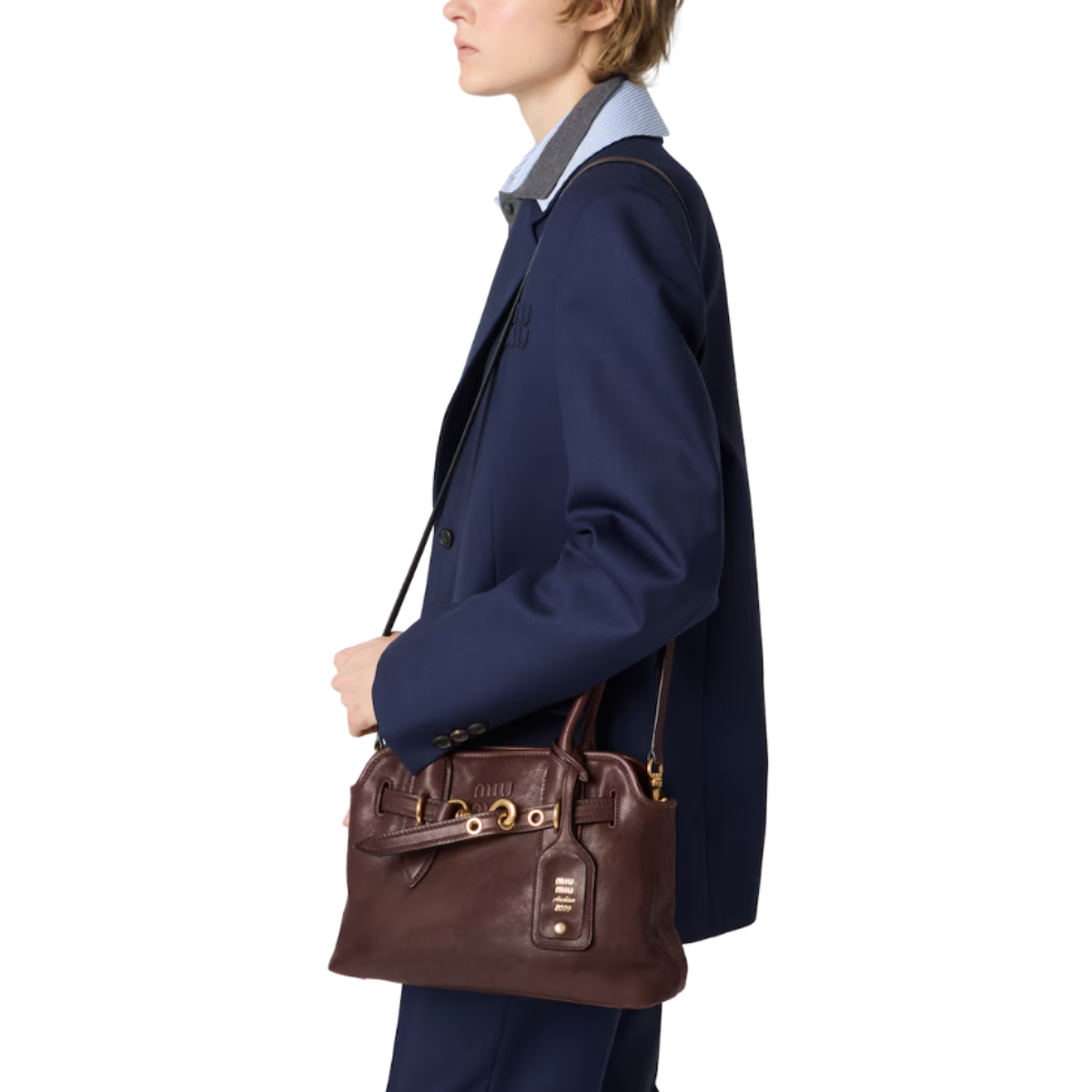 Miu Miu Aventure Nappa Leather Bag