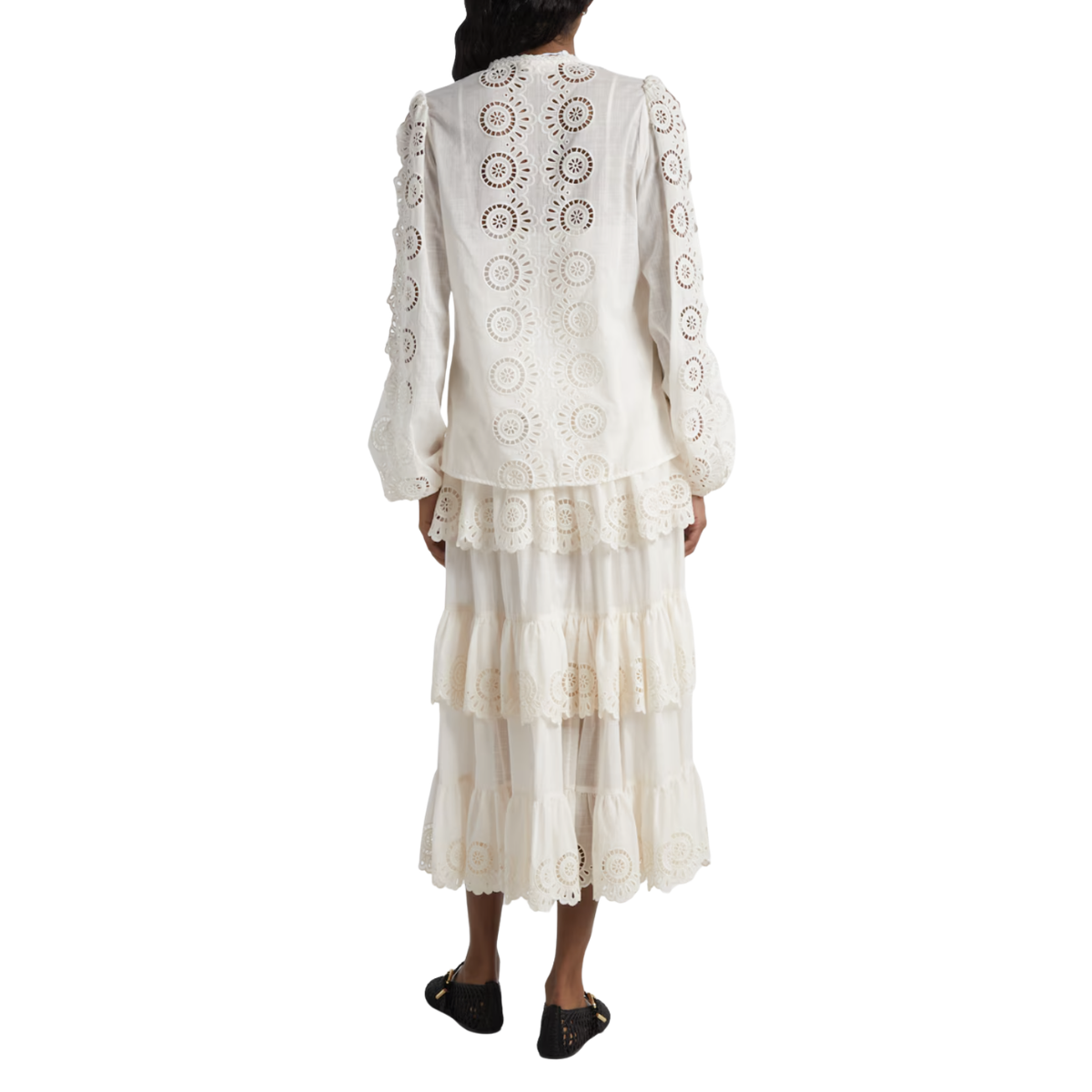 Zimmermann Lucky embroidered cotton blouse