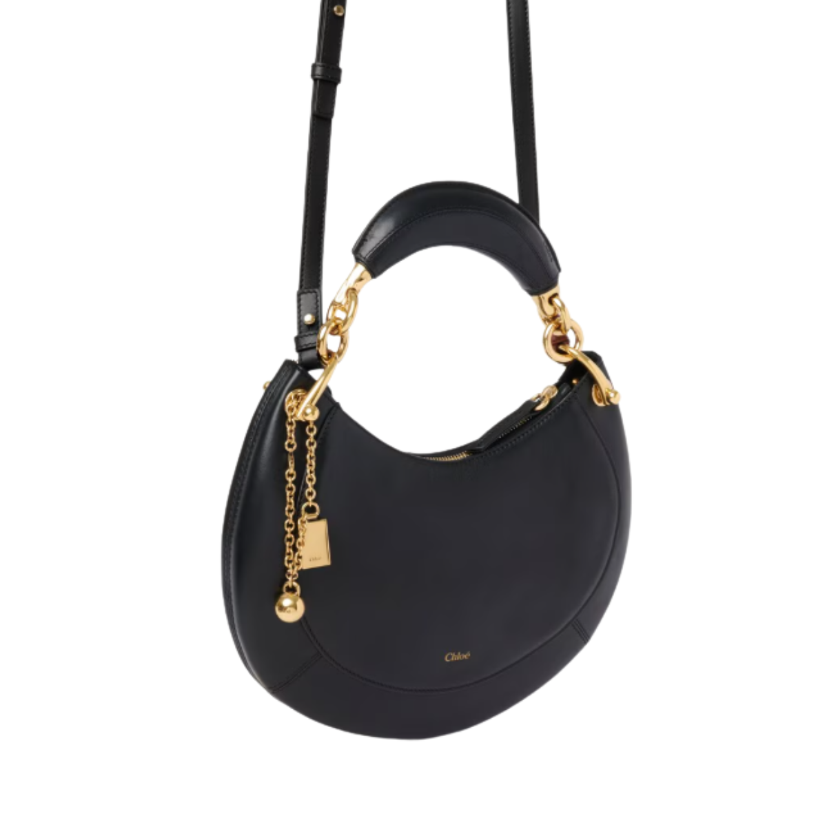 Chloé Small Banana Zipped Hobo in Soft Leather
