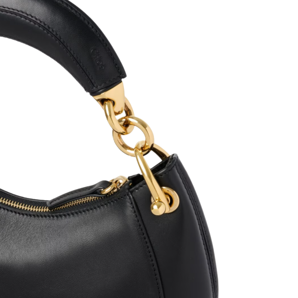 Chloé Small Banana Zipped Hobo in Soft Leather