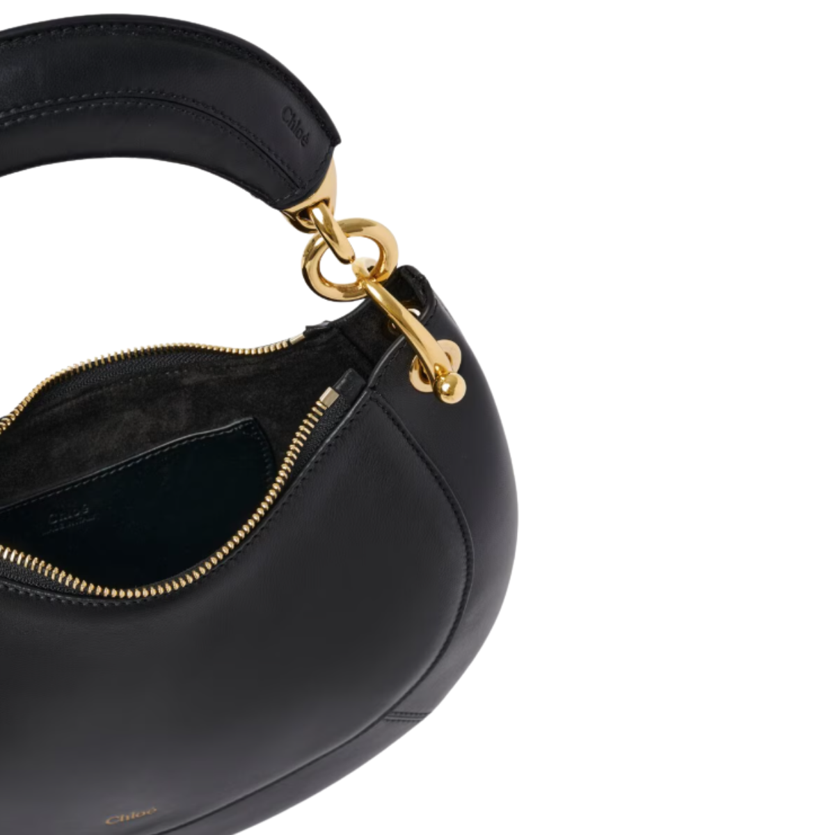 Chloé Small Banana Zipped Hobo in Soft Leather