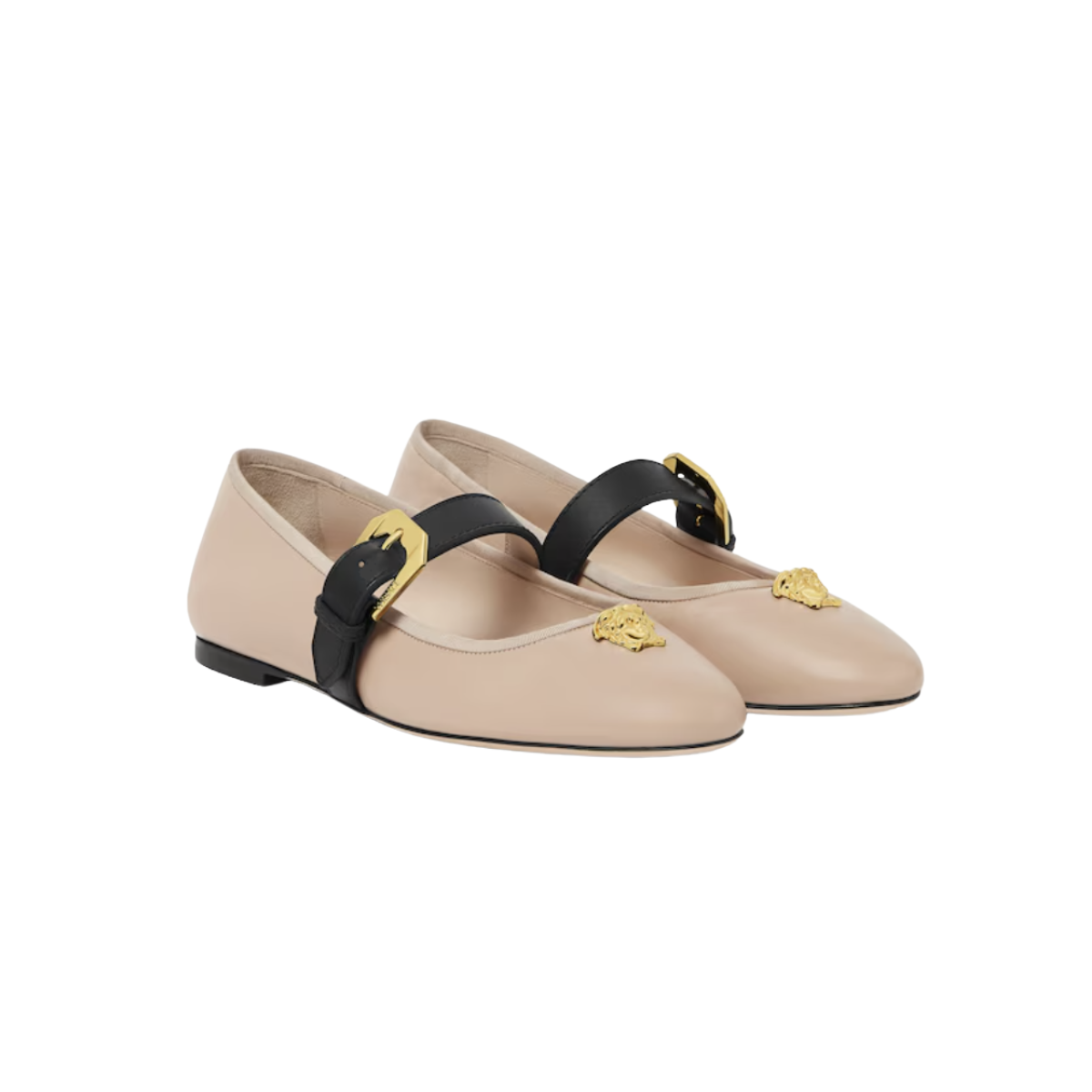 Versace La Medusa Nappa Ballerinas