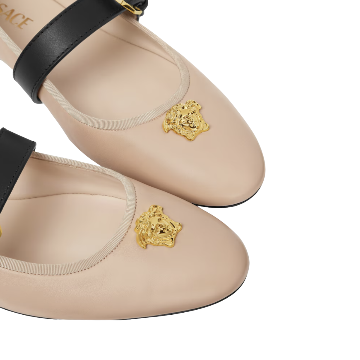 Versace La Medusa Nappa Ballerinas