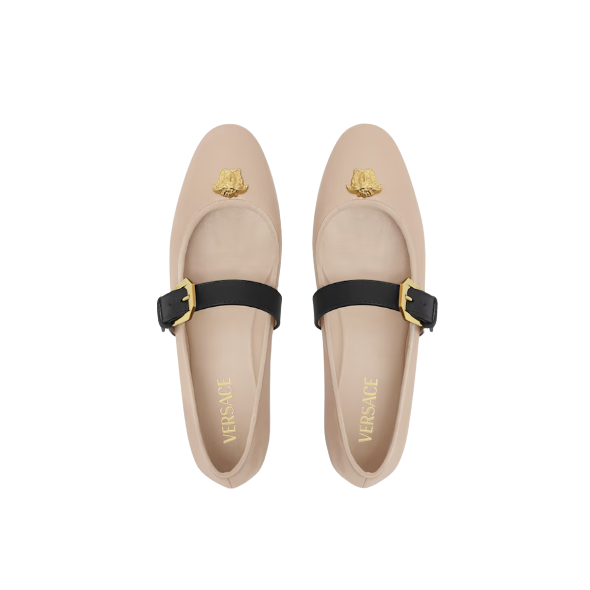 Versace La Medusa Nappa Ballerinas