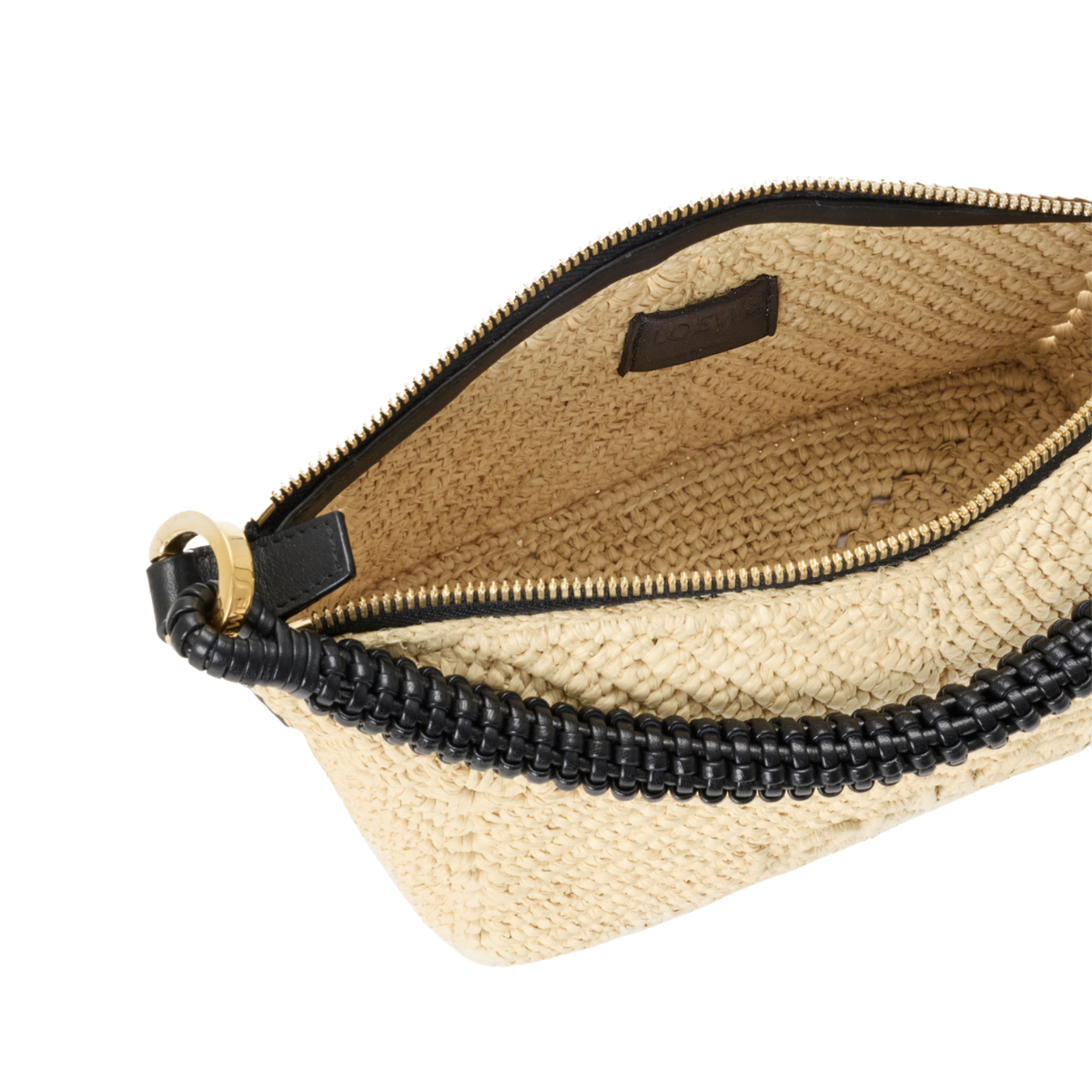 Loewe Cala Mini Bag in Classic Calfskin and Raffia