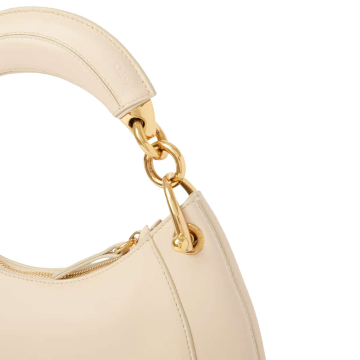 Chloé Small Banana Zipped Hobo in Soft Leather