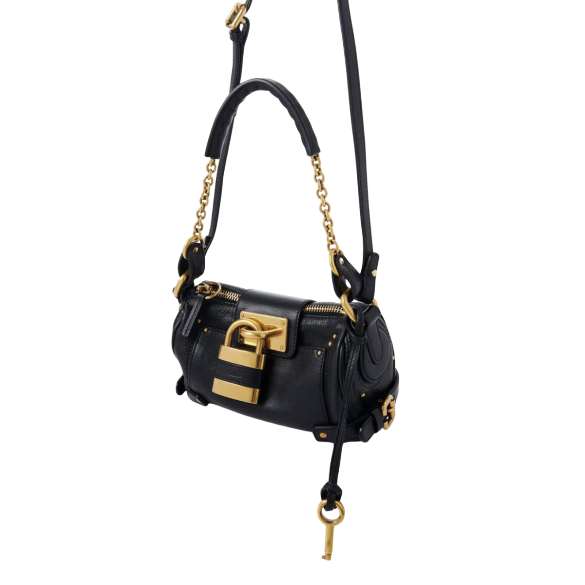 Chloé Small Paddington chain bag in grained leather