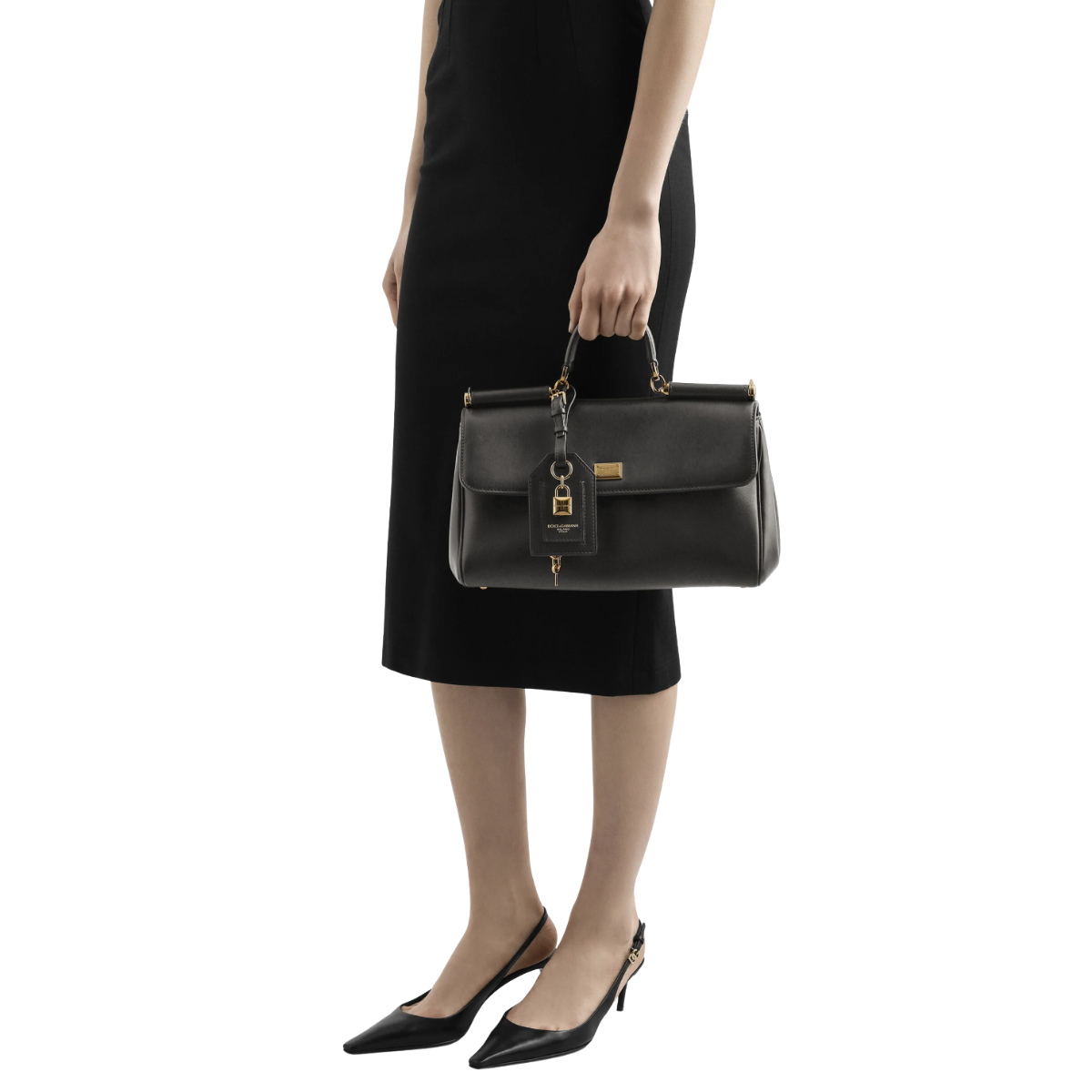 Dolce & Gabbana My Sicily Handbag in Plongé Calfskin