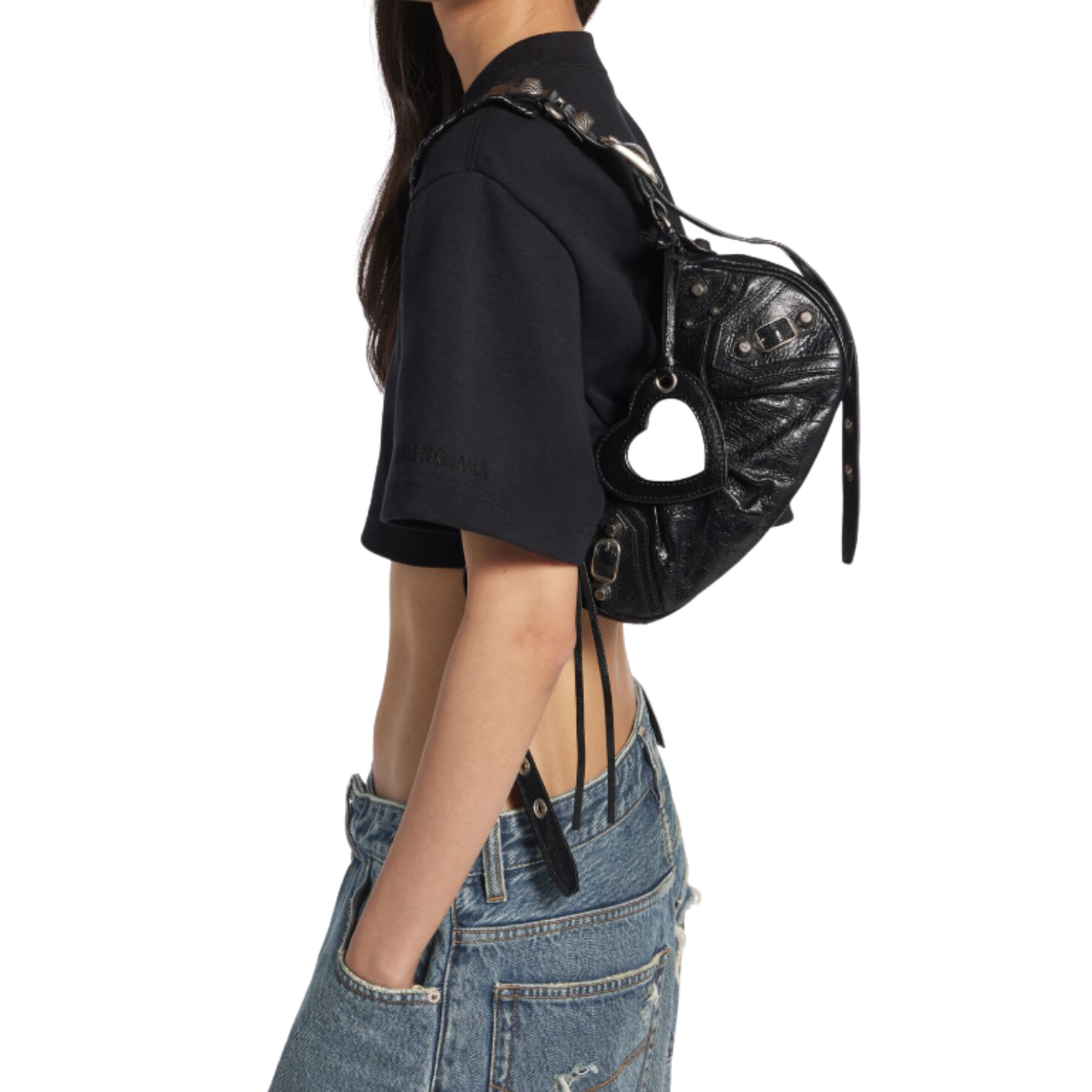 Balenciaga Le Cagole Shoulder Bag XS in Black