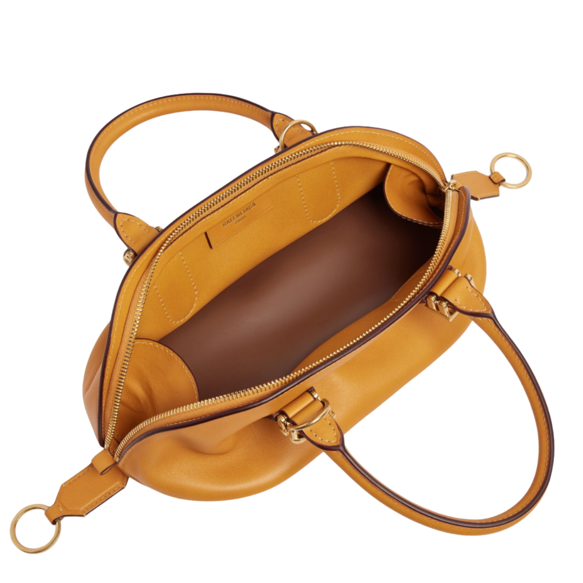 Balenciaga Bolero Bowling Bag Mini  Curry