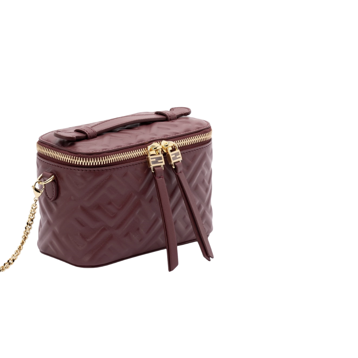 Fendi Vanity Nappa Leather Mini-Bag with FF Motif