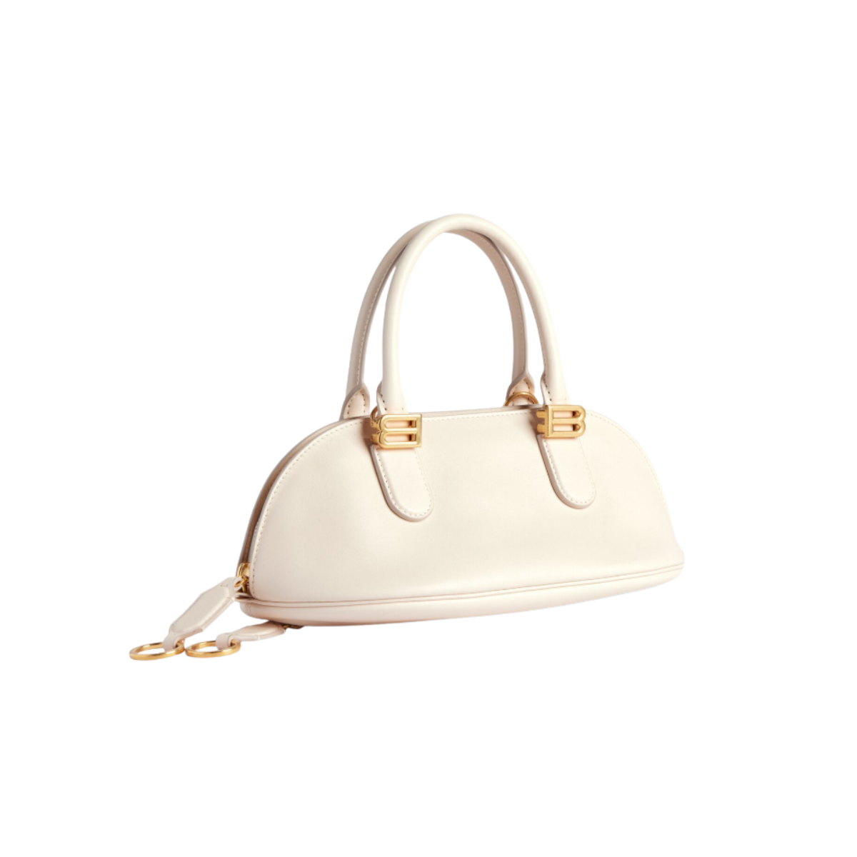 Balenciaga Bolero Bowling Bag Mini  Cream