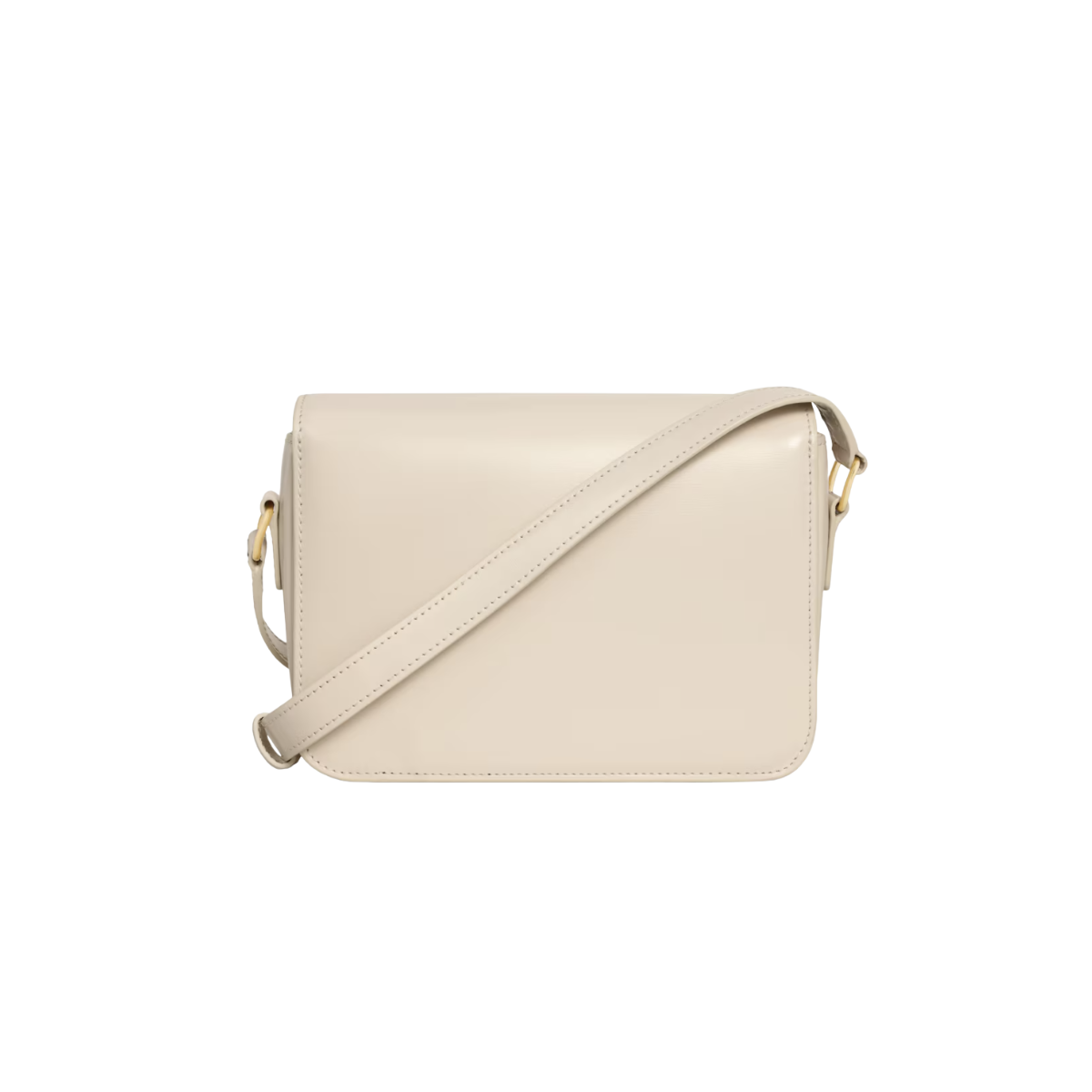 Celine Teen Triomphe Bag in Shiny Calfskin cream