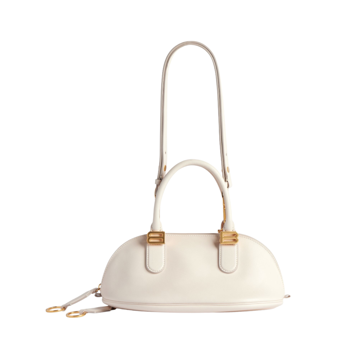 Balenciaga Bolero Bowling Bag Mini  Cream