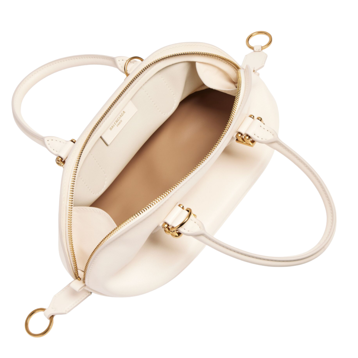 Balenciaga Bolero Bowling Bag Mini  Cream