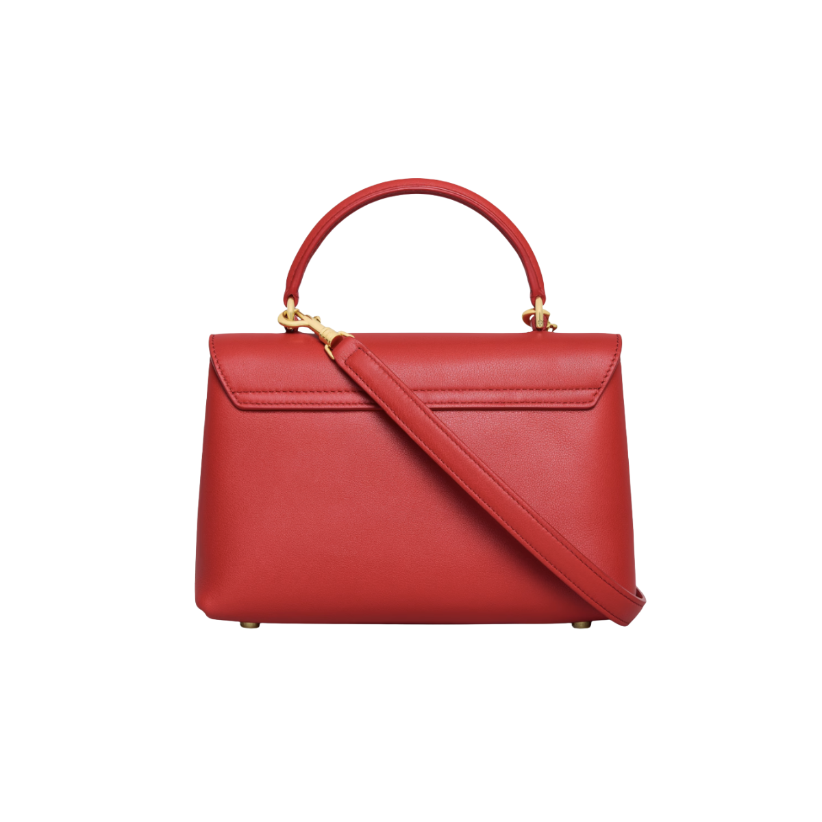 Celine Teen Nino Bag in Supple Grained Calfskin red