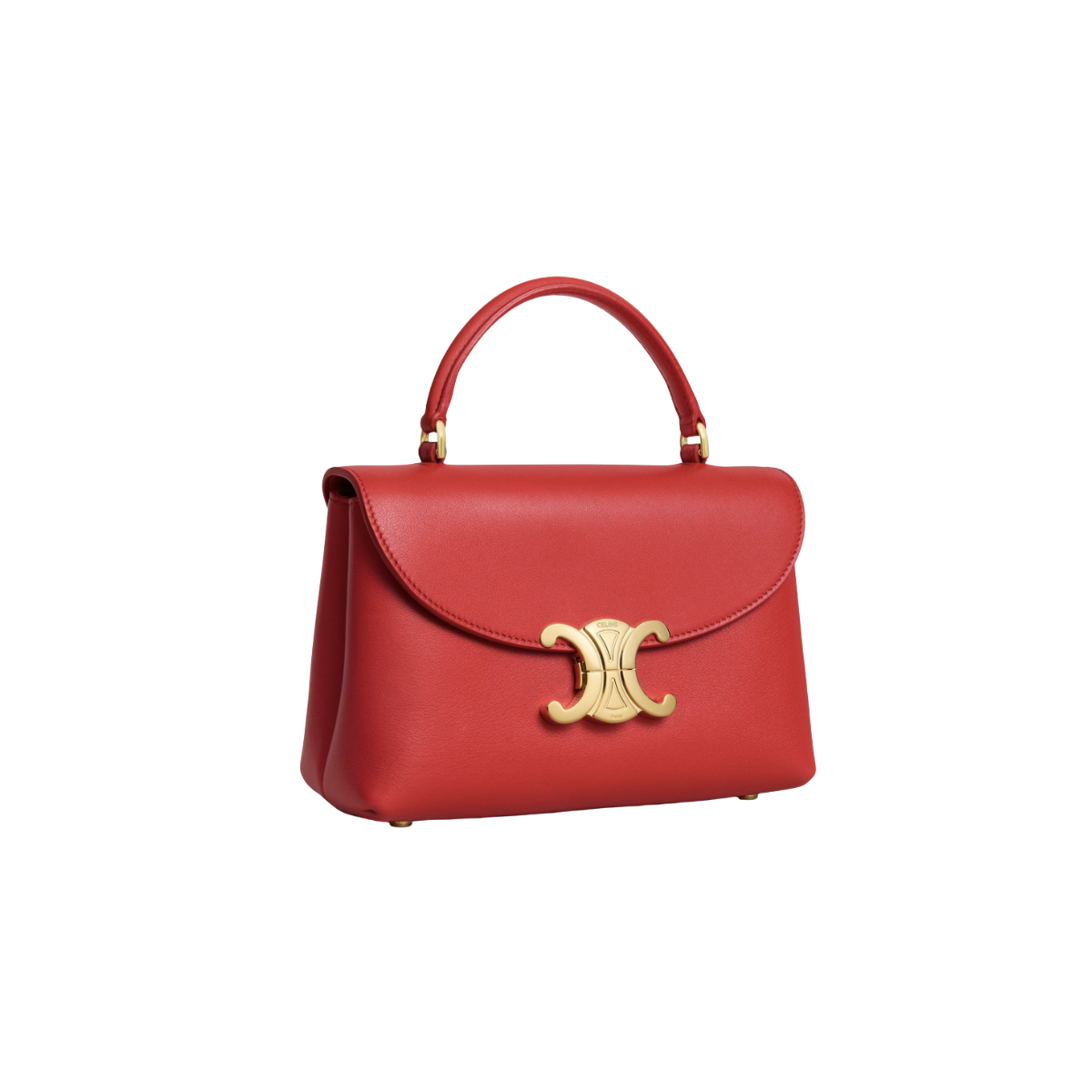 Celine Teen Nino Bag in Supple Grained Calfskin red
