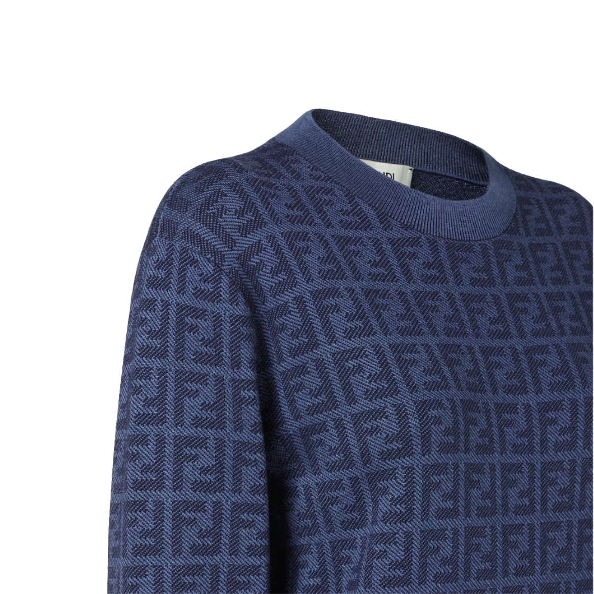 Sweater Blue Wool and Silk FF Sweater