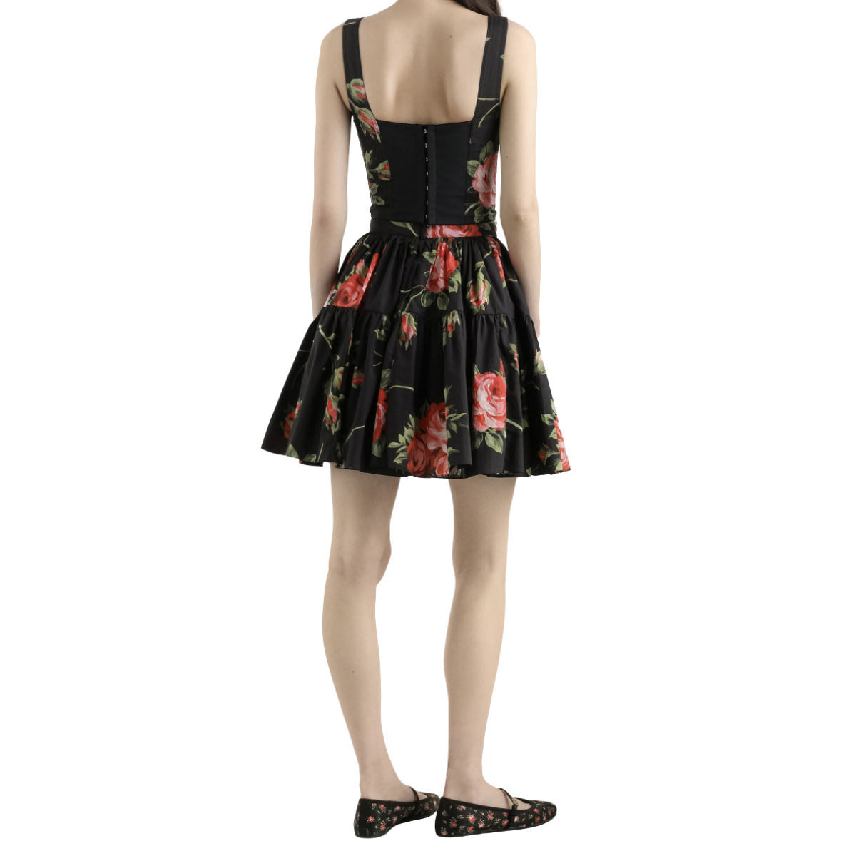 Dolce & Gabbana Rose Bouquet-print Short Skirt