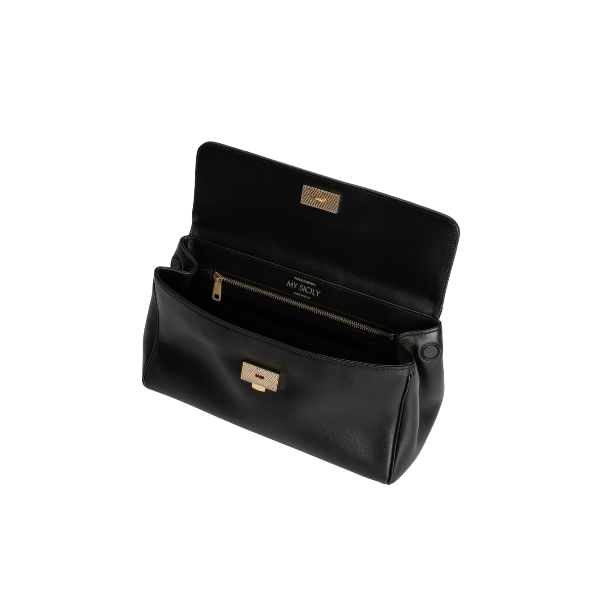 Dolce & Gabbana My Sicily Handbag in Plongé Calfskin
