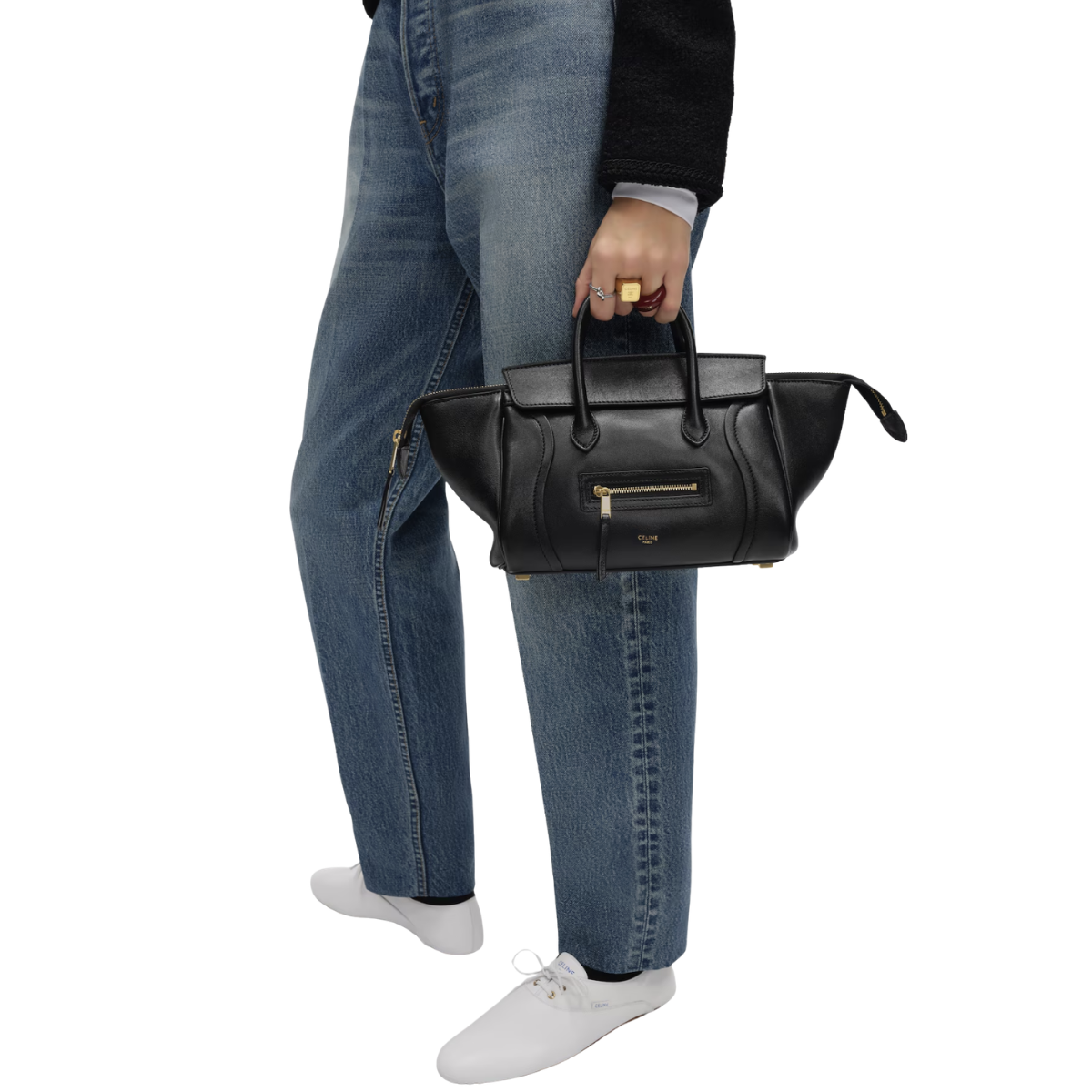 Celine Little Luggage in Supple Shiny Lambskin