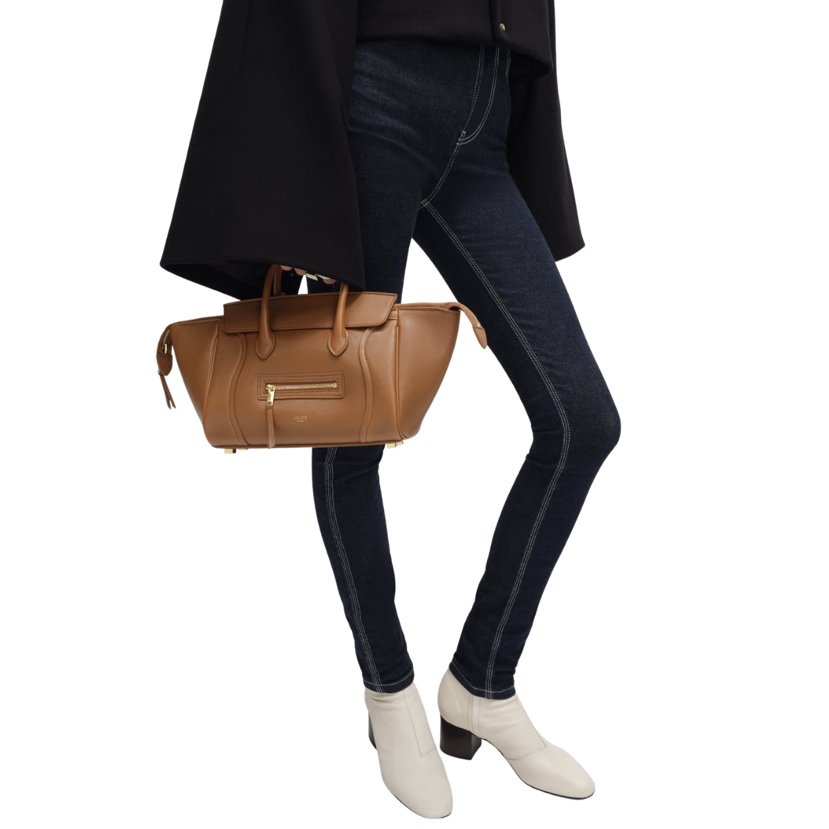 Celine Little Luggage in Supple Shiny Lambskin