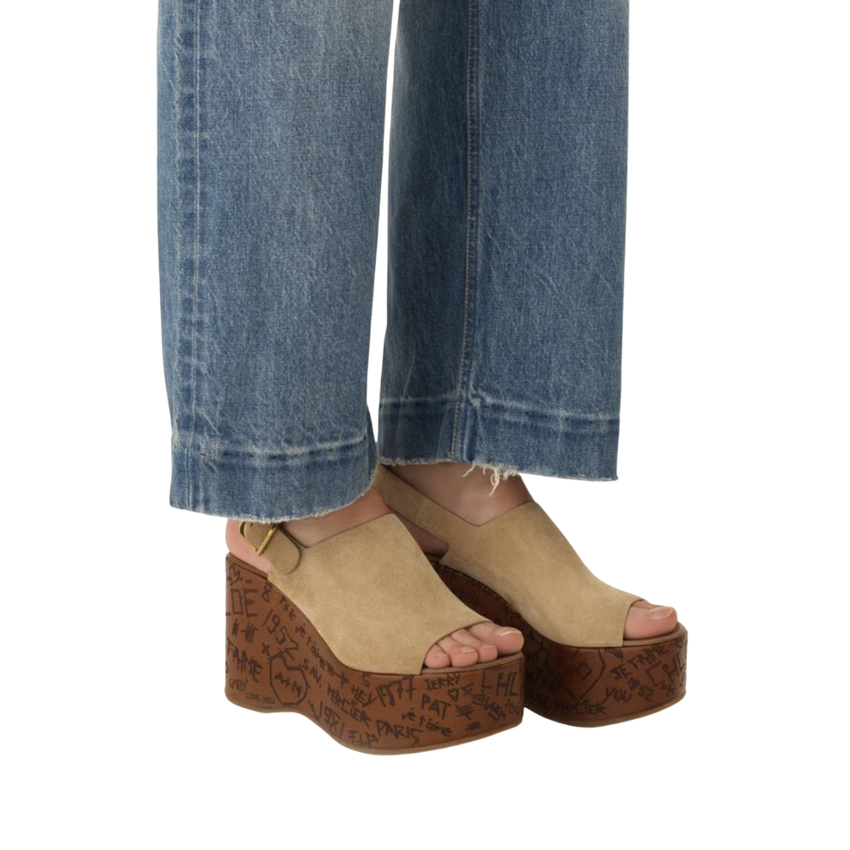 Chloe Maxime Wedge Sandal