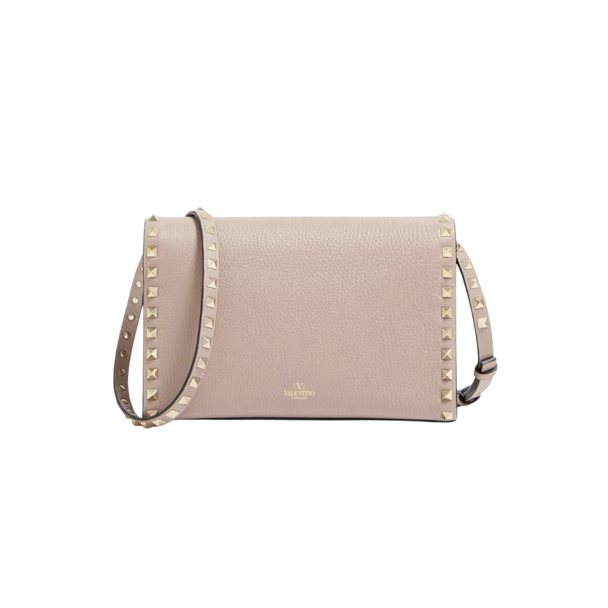 Valentino Garavani Small Rockstud Grainy Calfskin Crossbody Bag