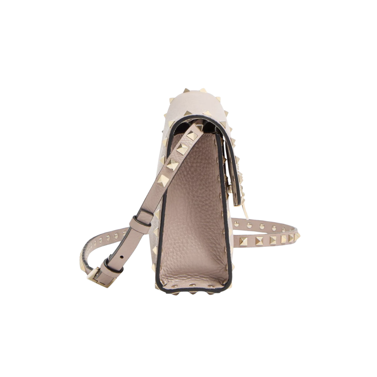 Valentino Garavani Small Rockstud Grainy Calfskin Crossbody Bag