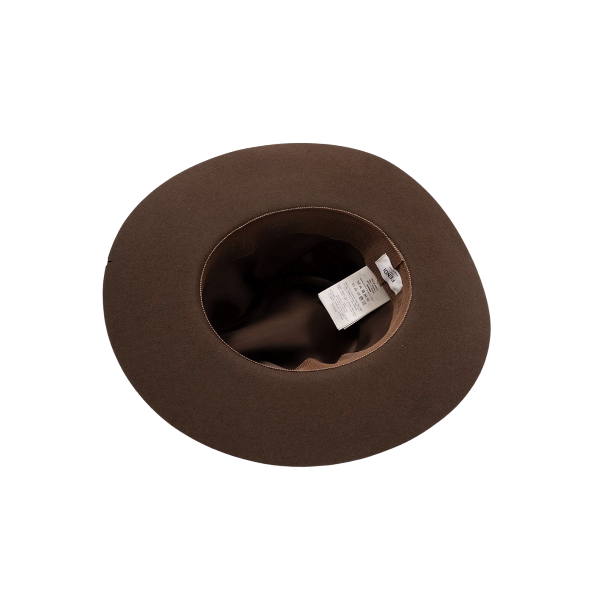Fendi Hat Dark Brown Wool Felt Hat