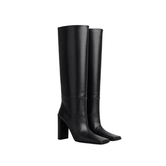 Alaïa Square Knee Boots in Calfskin