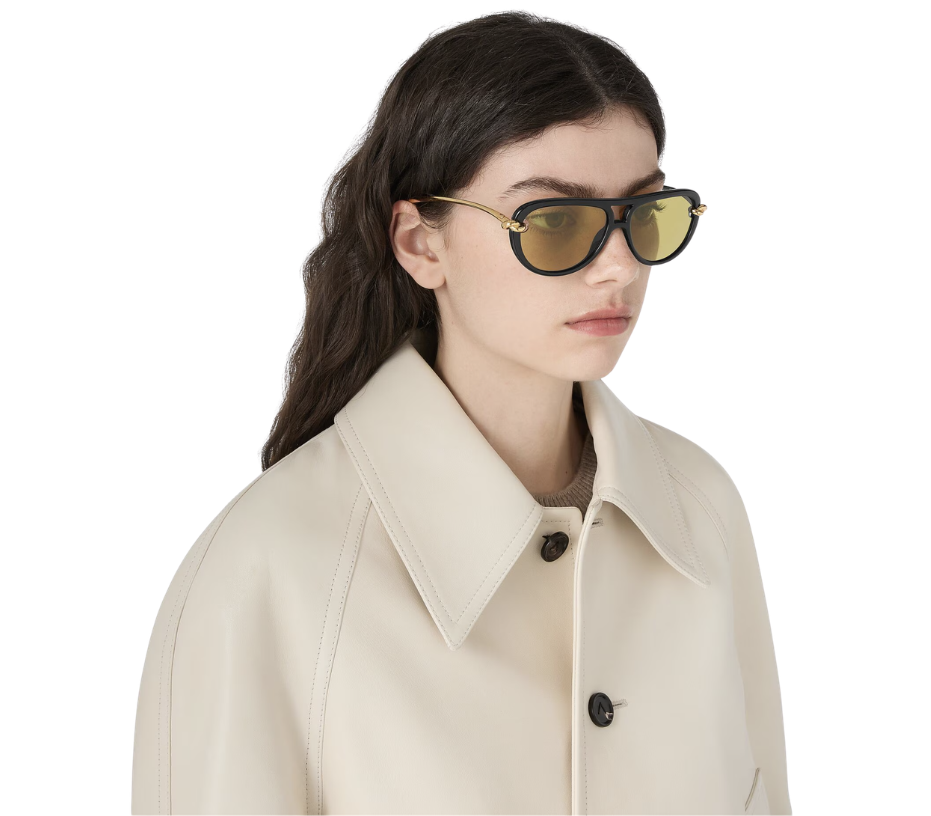 Bottega Veneta Knot Aviator Sunglasses