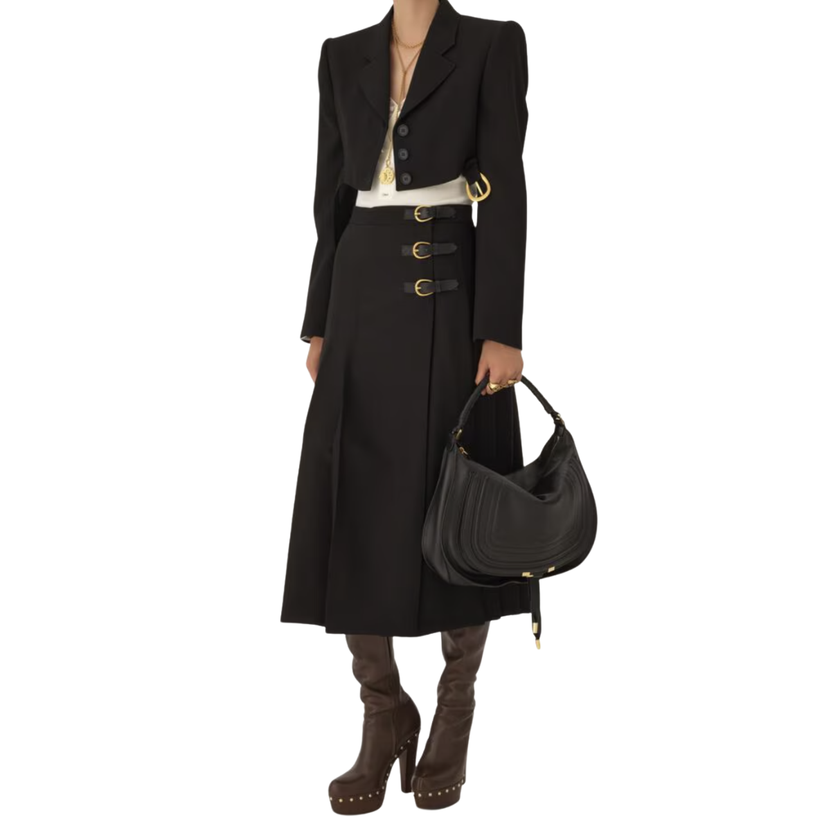 Chloé Marcie Shoulder Bag in Soft Leather