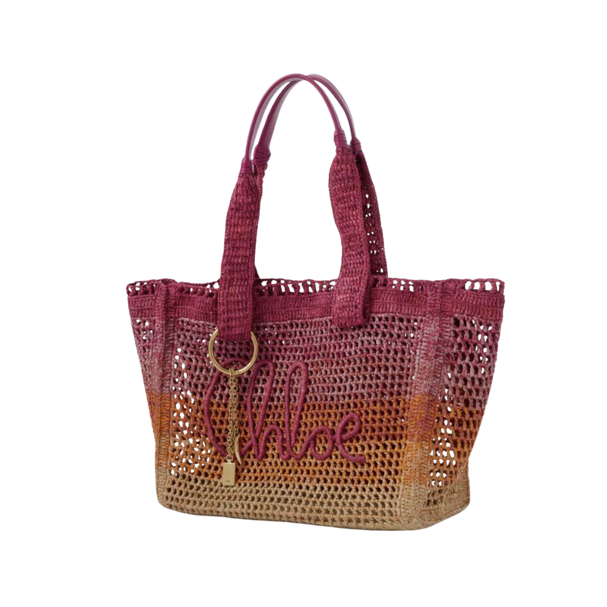 Chloé Summer Banana East-west Tote Bag in Raffia