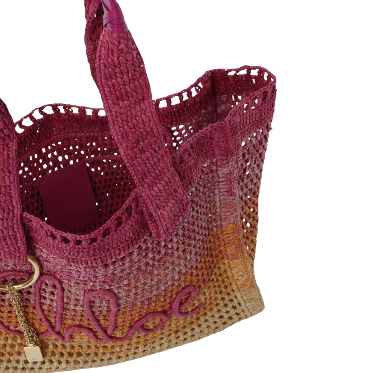 Chloé Summer Banana East-west Tote Bag in Raffia