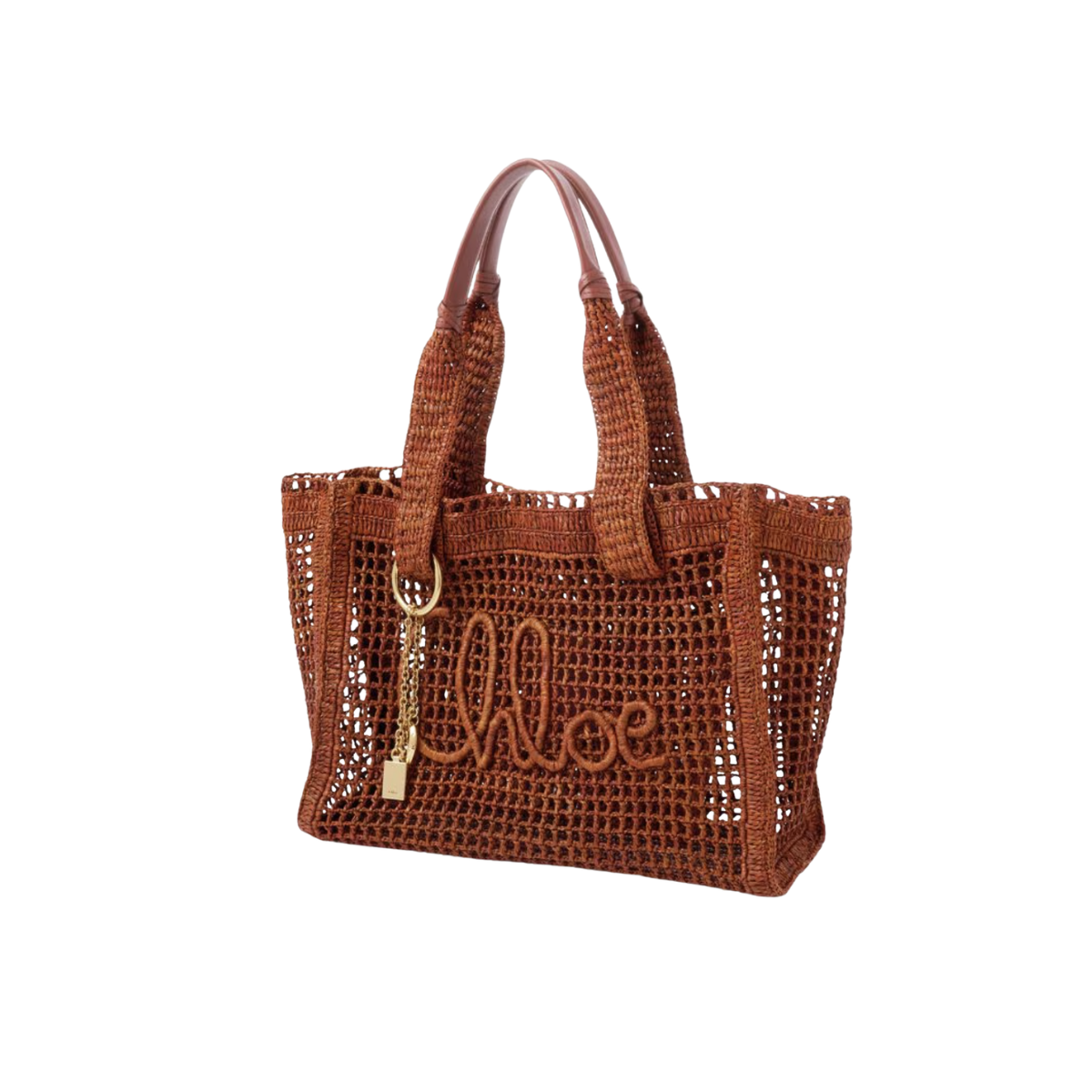 Chloé Summer Banana East-west Tote Bag in Raffia