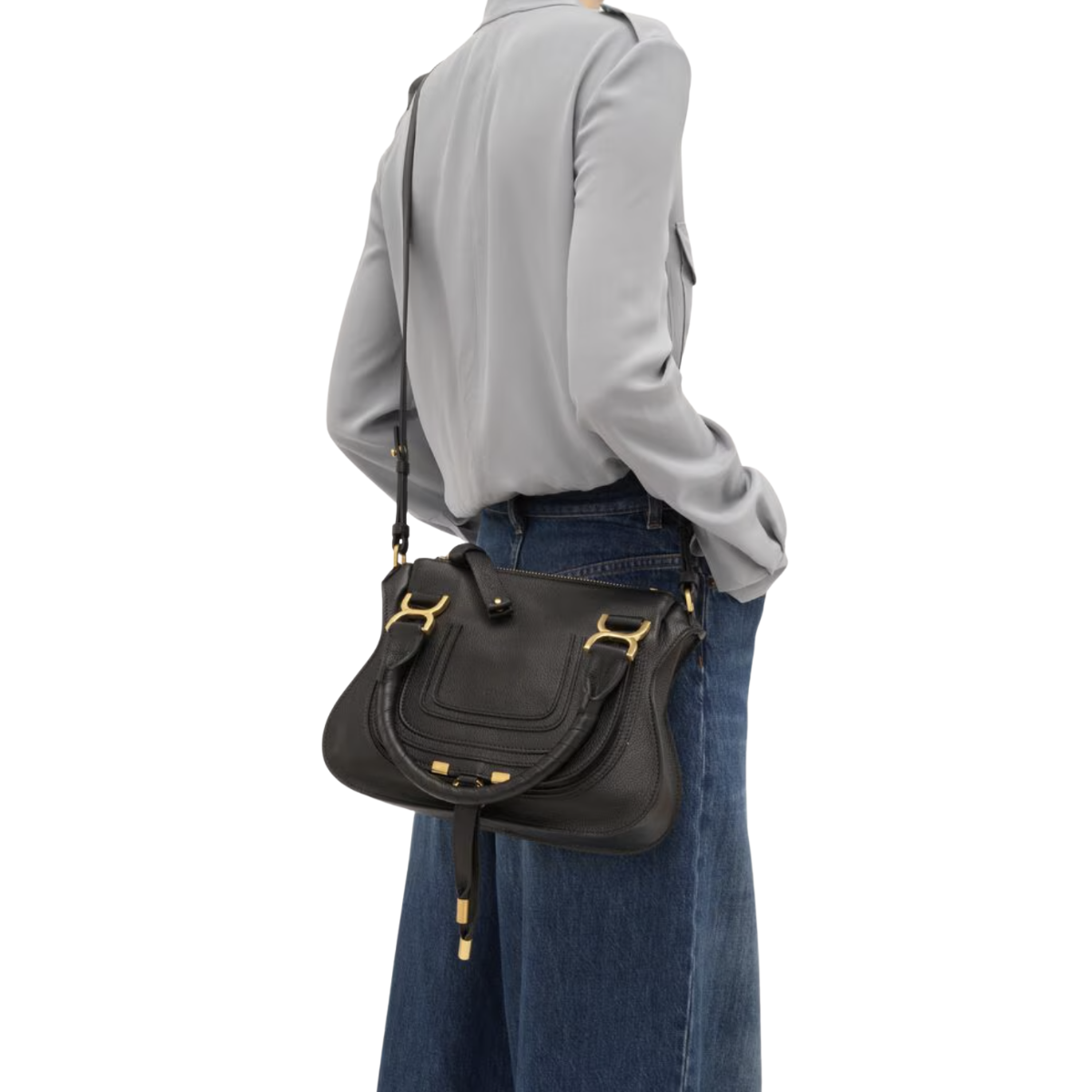 Small Marcie Bag in Grained Leather