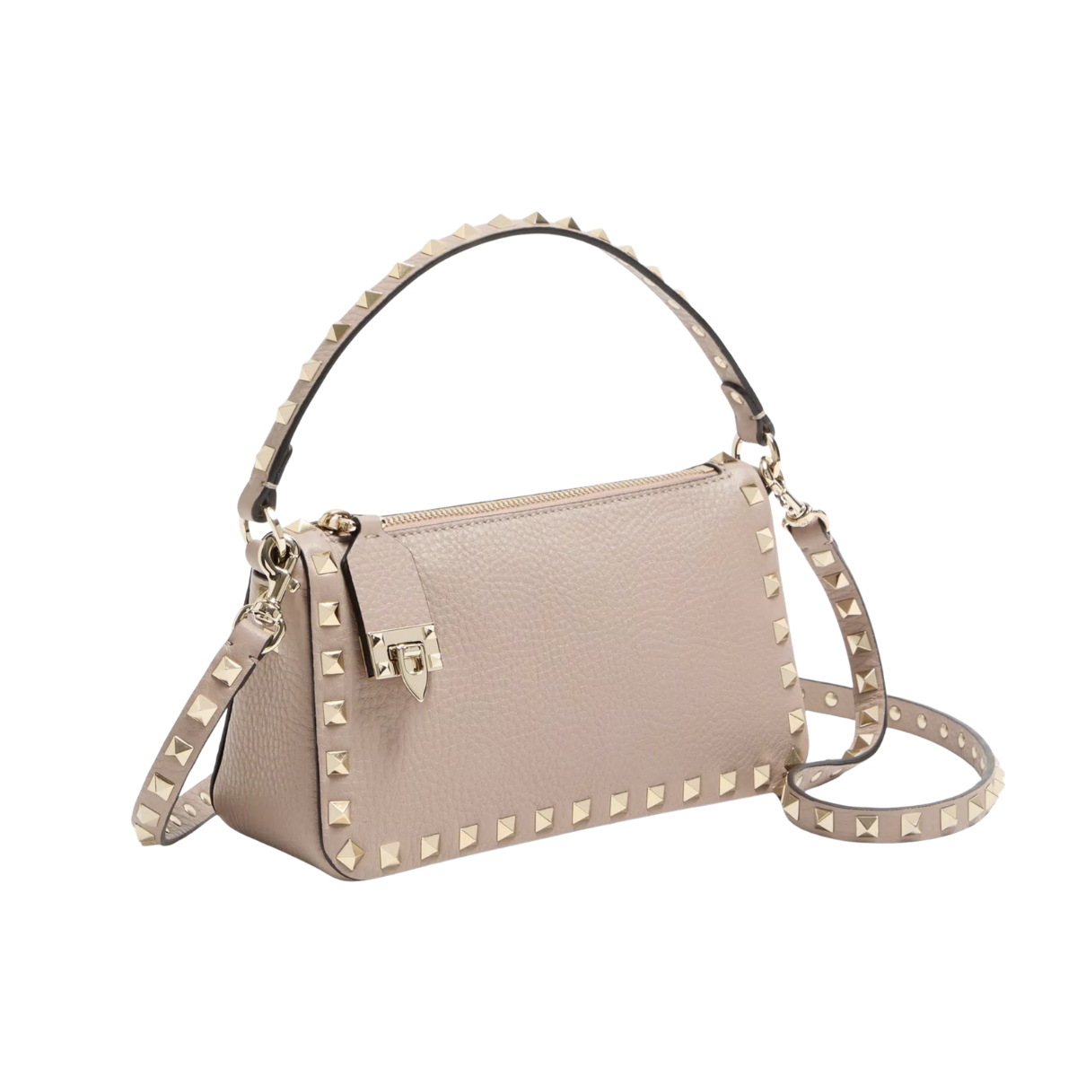 Valentino Garavani Small Rockstud Grainy Calfskin Crossbody Bag