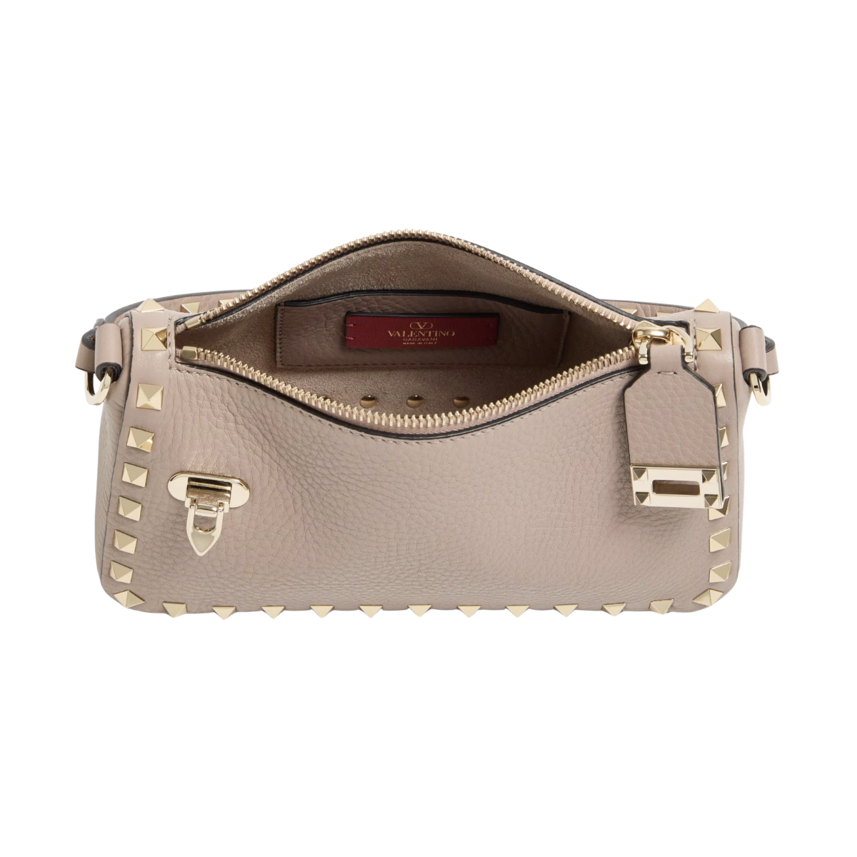 Valentino Garavani Small Rockstud Grainy Calfskin Crossbody Bag