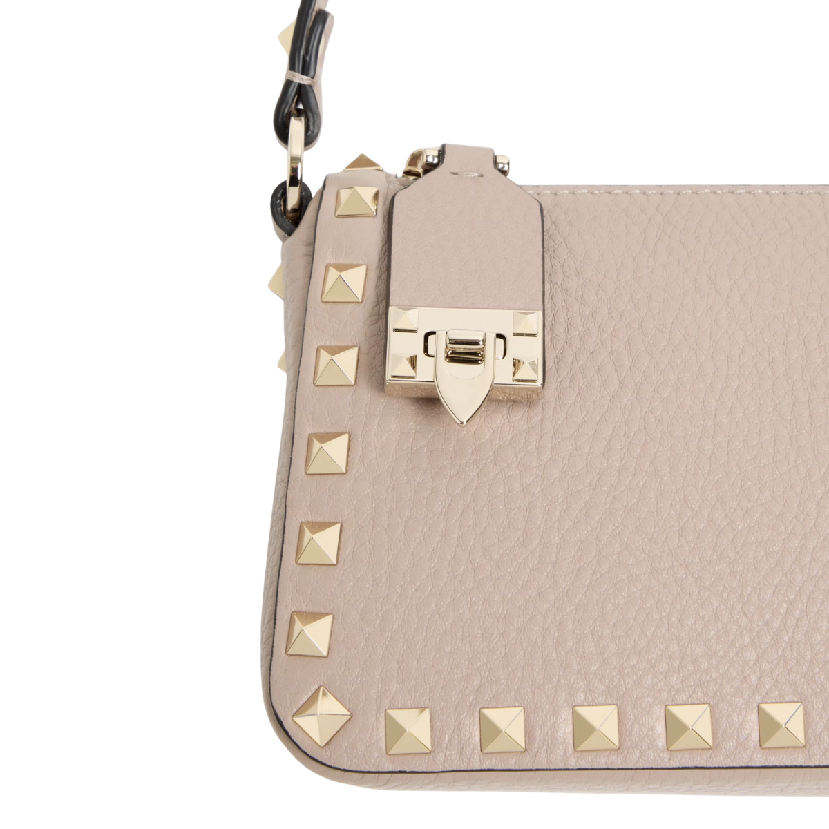 Valentino Garavani Small Rockstud Grainy Calfskin Crossbody Bag