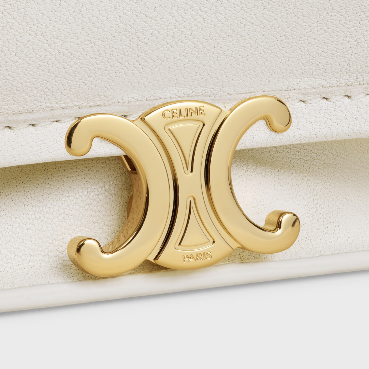 Celine Soft Triomphe Besace in Supple Lambskin