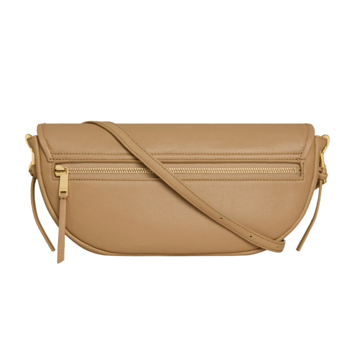 Celine Soft Triomphe Little Halfmoon in Shiny Lambskin