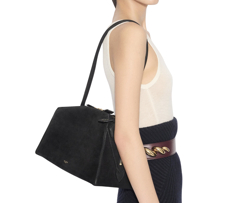 Alaia LE BOULEDOGUE BAG IN NUBUCK
