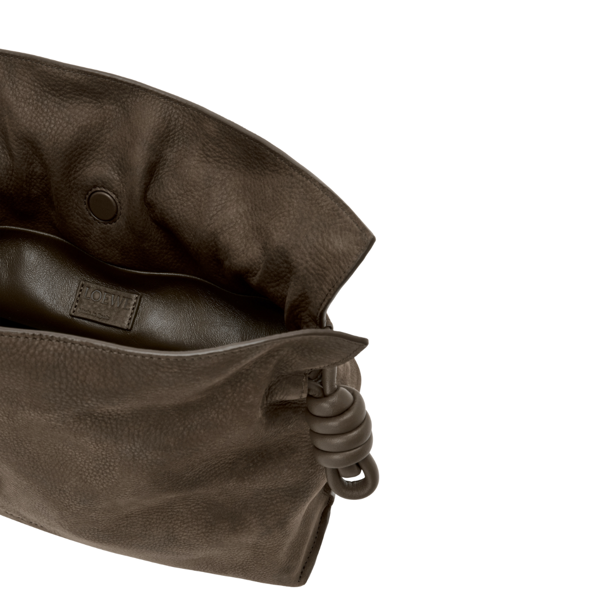 Loewe Medium Flamenco Clutch in Grained Nubuck