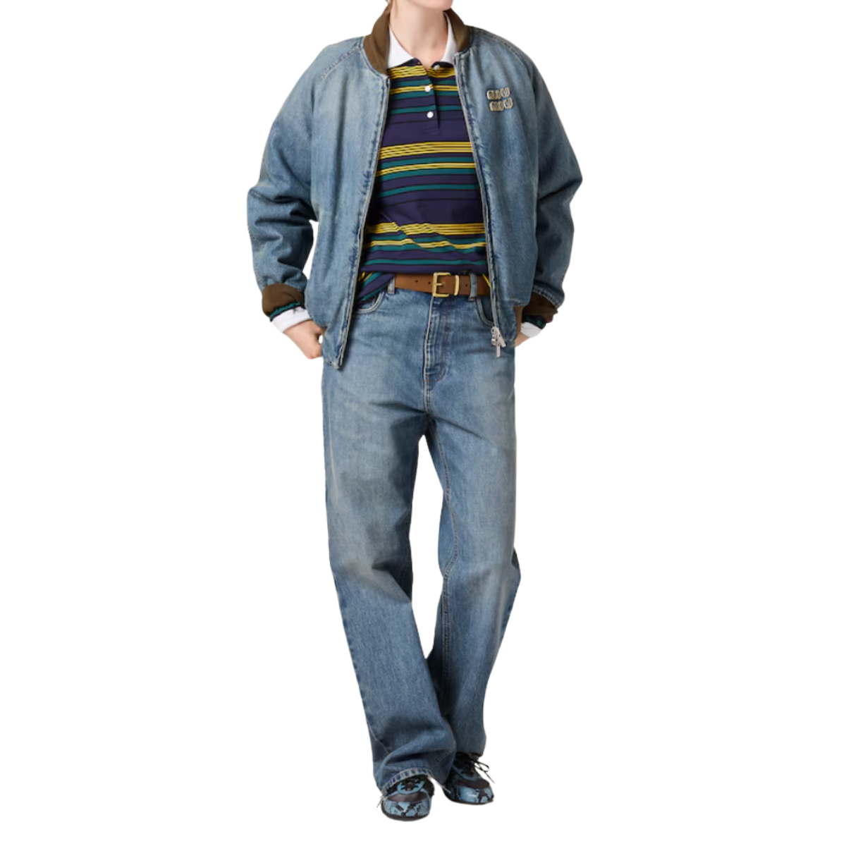 Miu Miu Denim Blouson Jacket