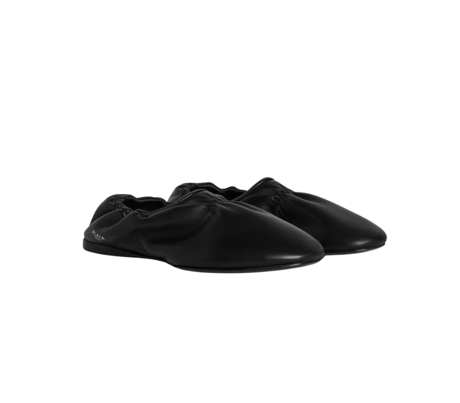 Alaia SUPPLE SLIPPERS IN LEATHER
