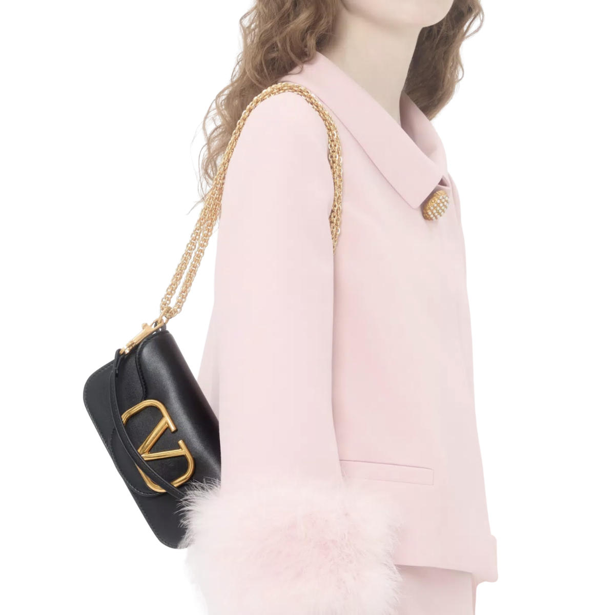 Valentino Garavani Locò Small Shoulder Bag In Calfskin