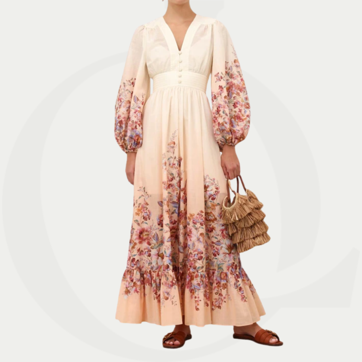 Zimmermann Awaken Plunge Maxi Dress