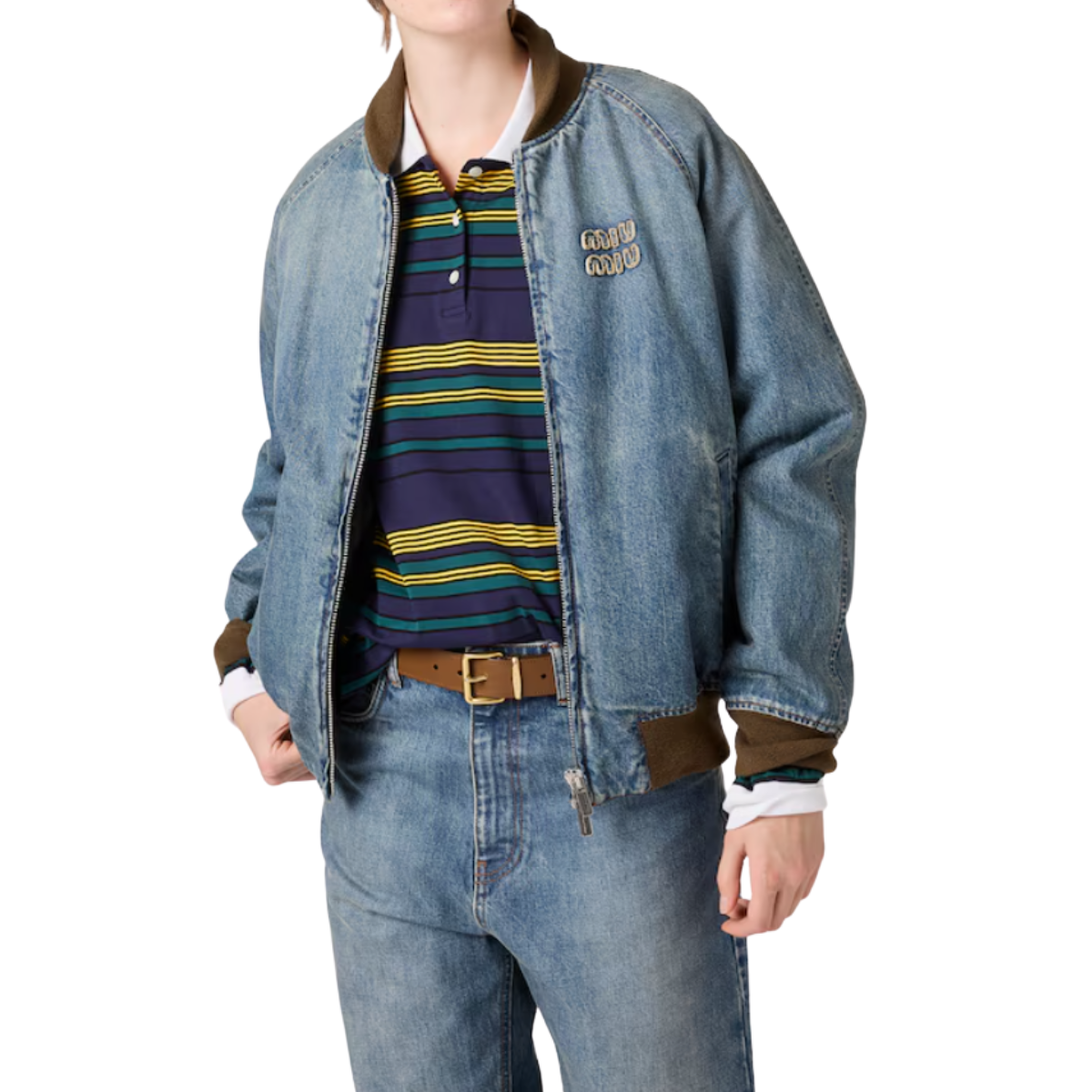 Miu Miu Denim Blouson Jacket